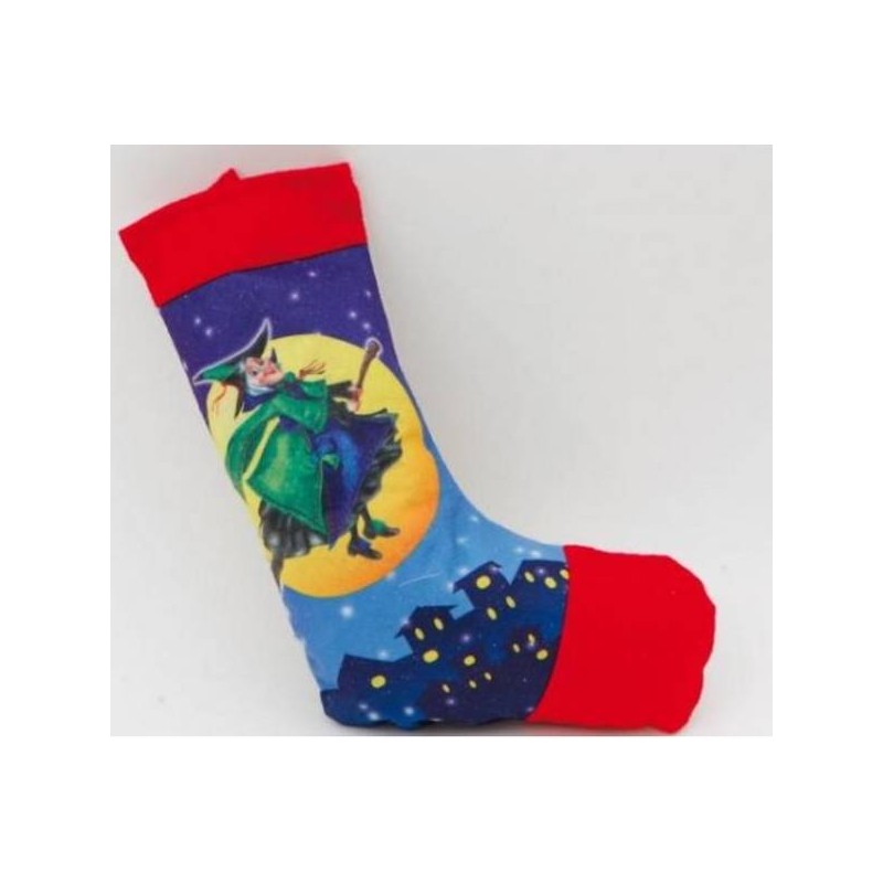 CALZA PANNO 42cm STAMPATA BEFANA