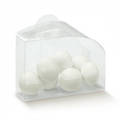 SCATOLA DOLCETTO PVC TRASPARENTE 7,5x4,5x5 10pz