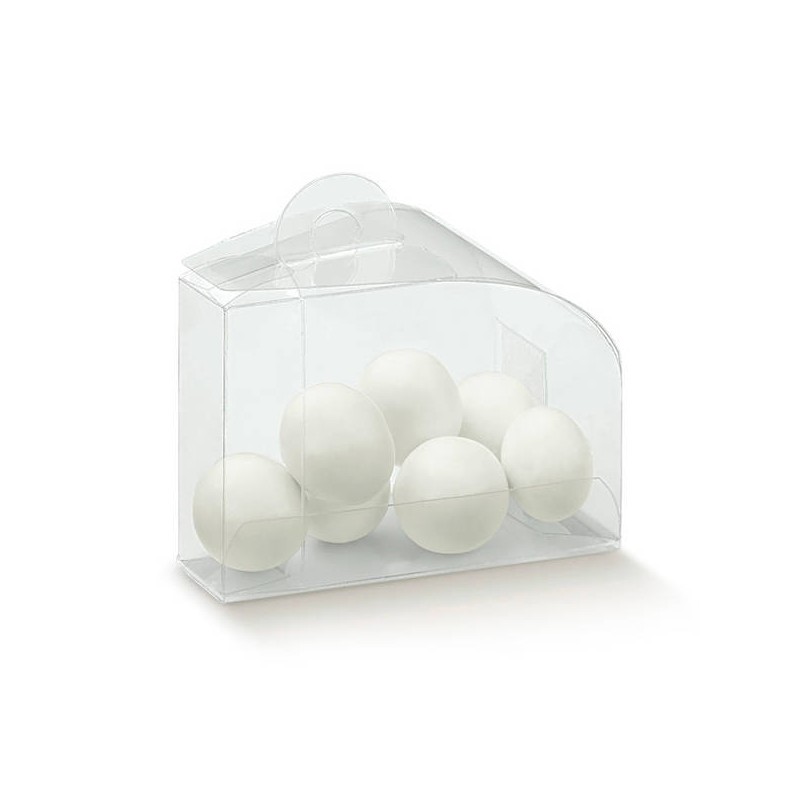 SCATOLA DOLCETTO PVC TRASPARENTE 7,5x4,5x5 10pz
