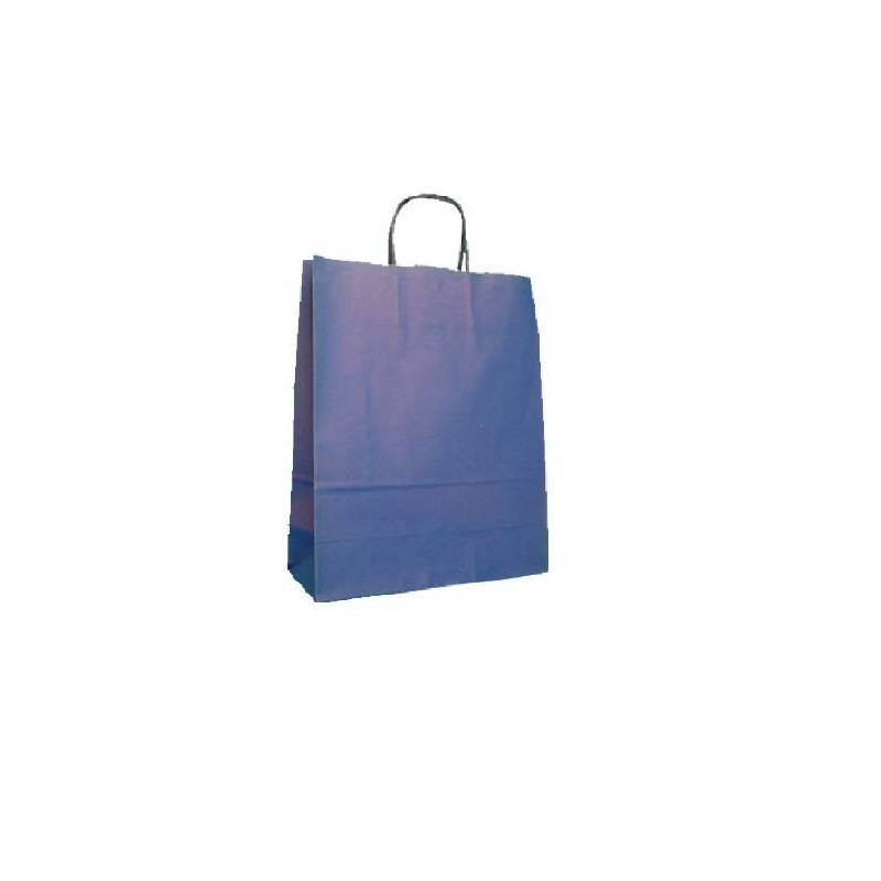 BORSA CARTA COLOR MIS.32+12x41 BLU SCURO STOCK