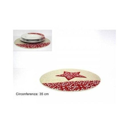 SOTTOPIATTI STELLA FELTRO