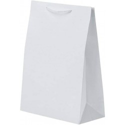 SHOPPER CARTA KRAFT LUSSO 7+5x10cm BIANCO