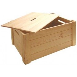 CASSETTA LEGNO NAT. C/COPERCHIO 53x39x29 CASL2191