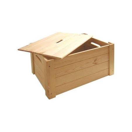 CASSETTA LEGNO NAT. C/COPERCHIO 53x39x29 CASL2191