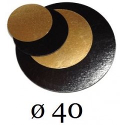 DISCHI CARTONE ORO/NERO LISCI 2400gr/mq ø40 10kg