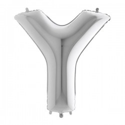 PALLONE MYLAR LETTERA Y 40 102cm SILVER