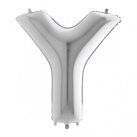 PALLONE MYLAR LETTERA Y 40 102cm SILVER