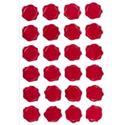 ETICHETTE ADESIVE CERALACCA IN PVC 3x3cm 48pz