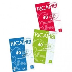 RICAMBI QUADERNO 90gr 40fg 4mm BM