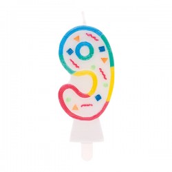 CANDELA NUMERO ARLECCHINO N°9