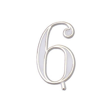 NUMERO 6 PLASTICA BASE OVALE