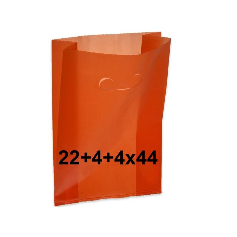 SHOPPER FAGIOLO PE/HD 60my 22+4+4x44cm ROSSO 5kg (lg.N°28 24/03/12) **TASSA CONAI 0,718/KG INCLUSA**