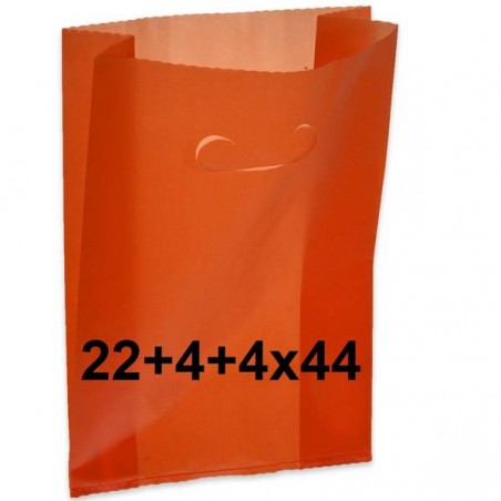 SHOPPER FAGIOLO PE/HD 60my 22+4+4x44cm ROSSO 5kg (lg.N°28 24/03/12) **TASSA CONAI 0,718/KG INCLUSA**