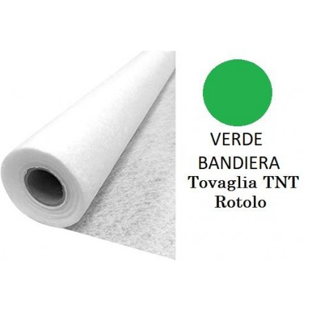 TOVAGLIA TNT ROTOLO H.140 VERDE BANDIERA 7mt