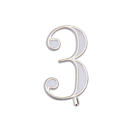 NUMERO 3 PLASTICA BASE OVALE