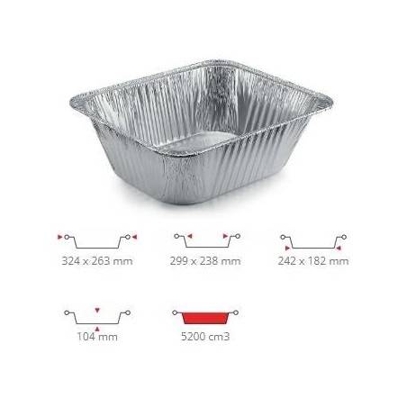TEGLIA ALLUMINIO GASTRO ALTA R520G