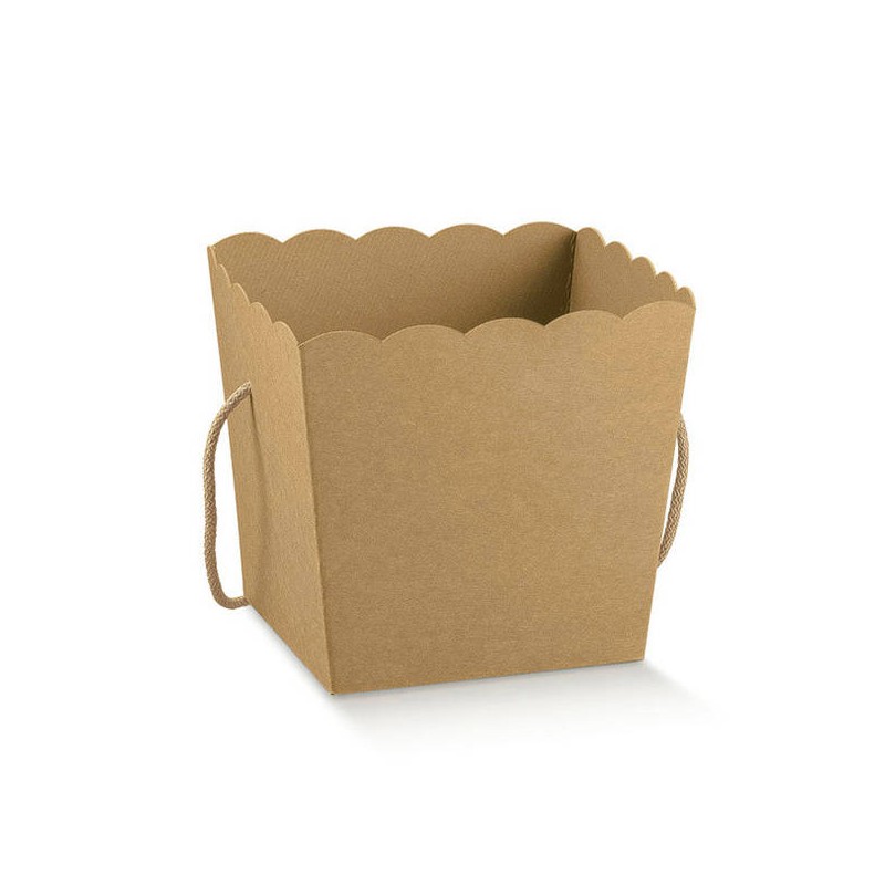 VASO IN CARTONCINO 15x15x18cm AVANA