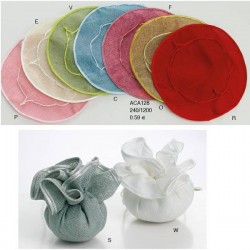 VELO C/TIRANTE GREZZO ECRù-E 12pz