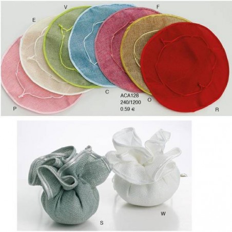 VELO C/TIRANTE GREZZO ECRù-E 12pz