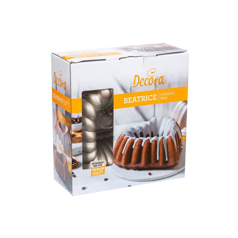 STAMPO ALLUMINIO PRESSOFUSO CHAMPAGNE BEATRICE 28x27x10cm DECORA