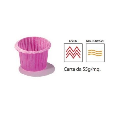PIROTTINI MUFFIN 30x30mm FUXIA 120pz