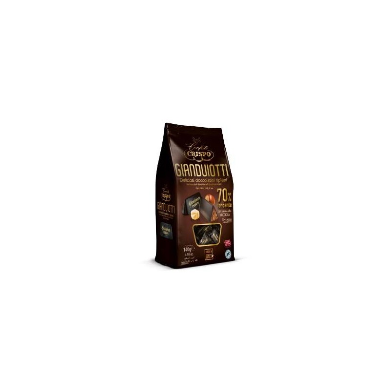 GIANDUIOTTI BUSTA 140gr CIOCCOLATO FONDENTE 70% CRISPO