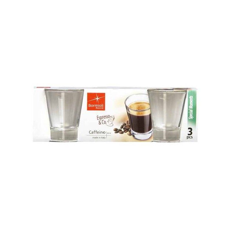 BICCHIERE CAFFEINO 8,5cl 3pz