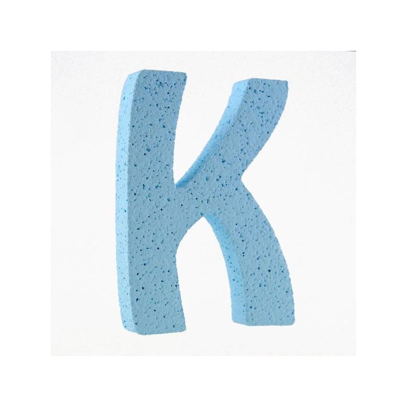 LETTERA POLISTIROLO PASTELLO mm120x90 K CELESTE