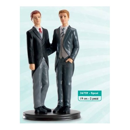 STATUINA SPOSI PRIDE UOMO 19cm
