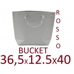 BORSA CARTA BUCKET 36,5x12,5x40cm ROSSO