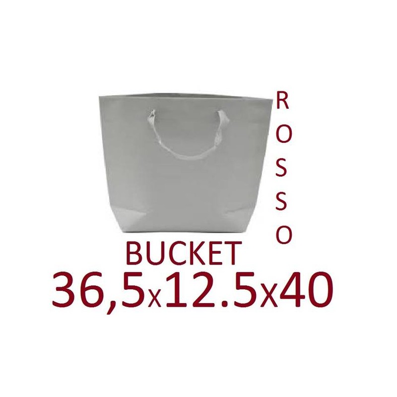 BORSA CARTA BUCKET 36,5x12,5x40cm ROSSO