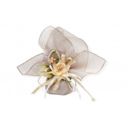 FAZZOLETTO QUADRO 23x23 MOIRè BEIGE 10pz A1464