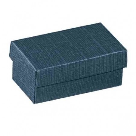 SCATOLA F/COPERCHIO 22x16x4cm JUTA BLU