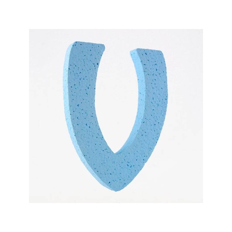 LETTERA POLISTIROLO PASTELLO mm120x90 V CELESTE