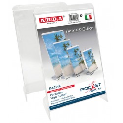 PORTAFOTO VERTICALE CRISTALLO FORMATO 15x21cm ARDA