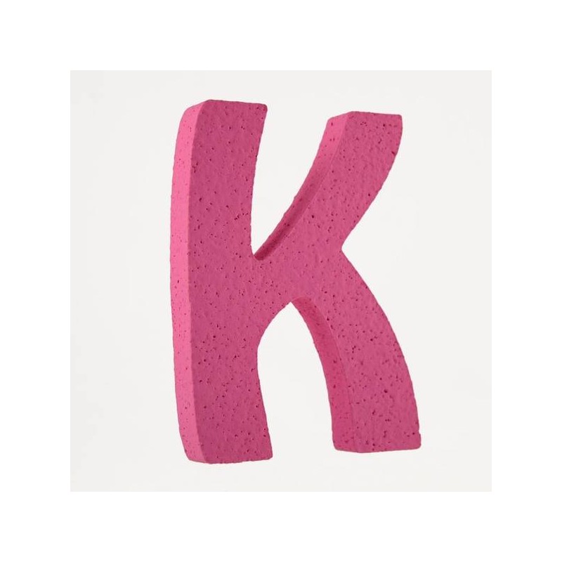 LETTERA POLISTIROLO PASTELLO mm120x90 K FUCSIA