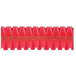 NASTRO GIROTORTA PVC ROSSO FLOREAL 15mt