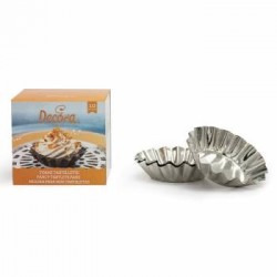 STAMPI TARTELLETTE IN ALLUMINIO ø8 H.2cm 10pz