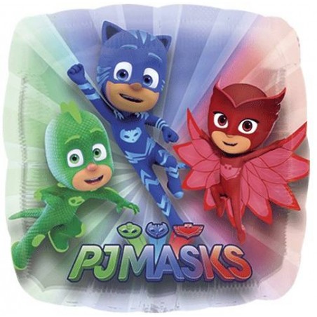 PALLONE MYLAR S/SHAPE SUPER PIGIAMINI PJ MASKS QUADRATO