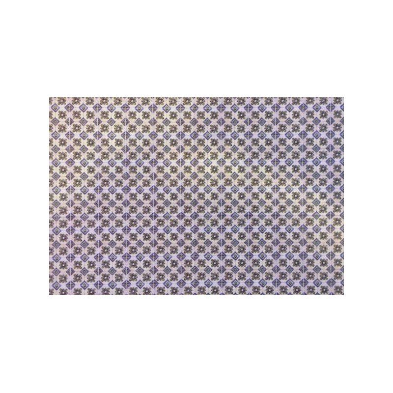 CARTONCINO SOTTILE DECORATO PAVIMENTO TIPO FIORI 24x16,5cm