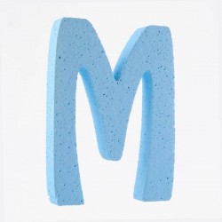 LETTERA POLISTIROLO PASTELLO mm120x90 M CELESTE