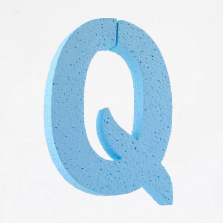 LETTERA POLISTIROLO PASTELLO mm120x90 Q CELESTE