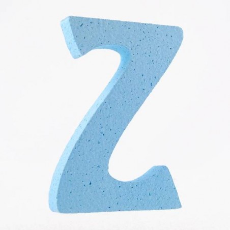 LETTERA POLISTIROLO PASTELLO mm120x90 Z CELESTE