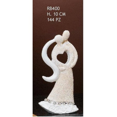 STATUINA COPPIA KISS H.10cm RB400