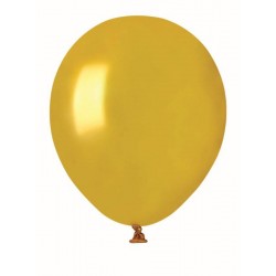 PALLONCINI COLOR 5 12cm ORO 100pz