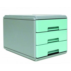 MINI CASSETTIERA KEEP COLOUR PASTEL ARDA 3 CASSETTI AZZURRO