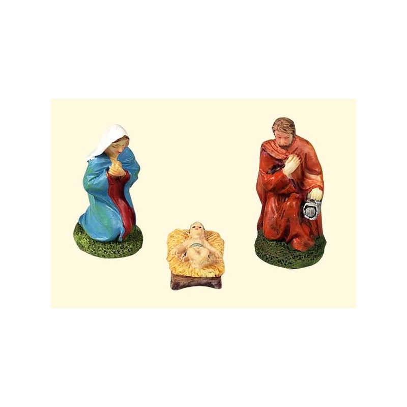 NATIVITA' IN RESINA 6cm MULTICOLOR SET 3pz