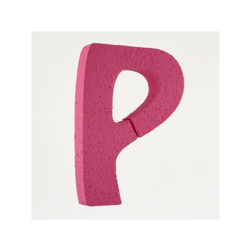 LETTERA POLISTIROLO PASTELLO mm120x90 P FUCSIA