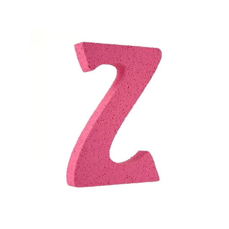 LETTERA POLISTIROLO PASTELLO mm120x90 Z FUCSIA