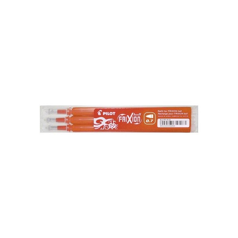 CARTUCCE REFILL PILOT FRIXION 3pz ORANGE